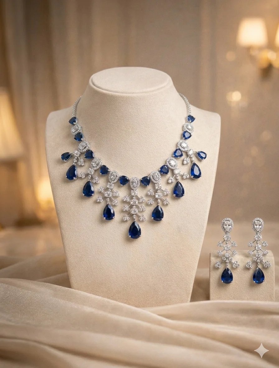 Sapphire Cascade Set